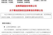 五行改名明日停牌！又一A股，筹划控制权变更
